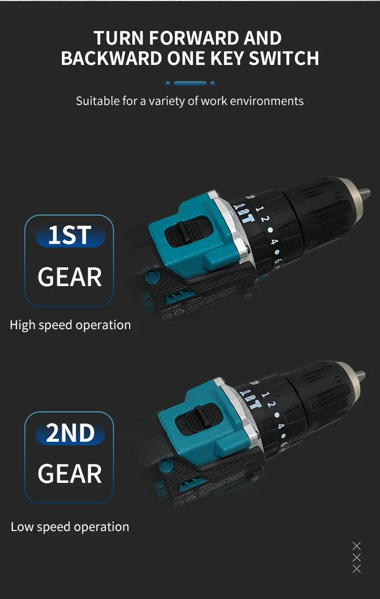 

✅Makita Original DDF487 Cordless Driver Drill Brushless Electric Impact Screwdriver 18V Rechargeable Power Tool