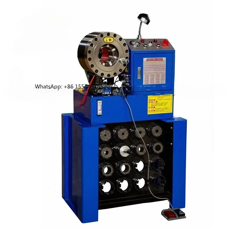 2026HotSellingFast Speed Good quality 1/8 inch to 2 inch 4 wires hydraulic hose crimper with quick dies tool and 12 sets of dies
