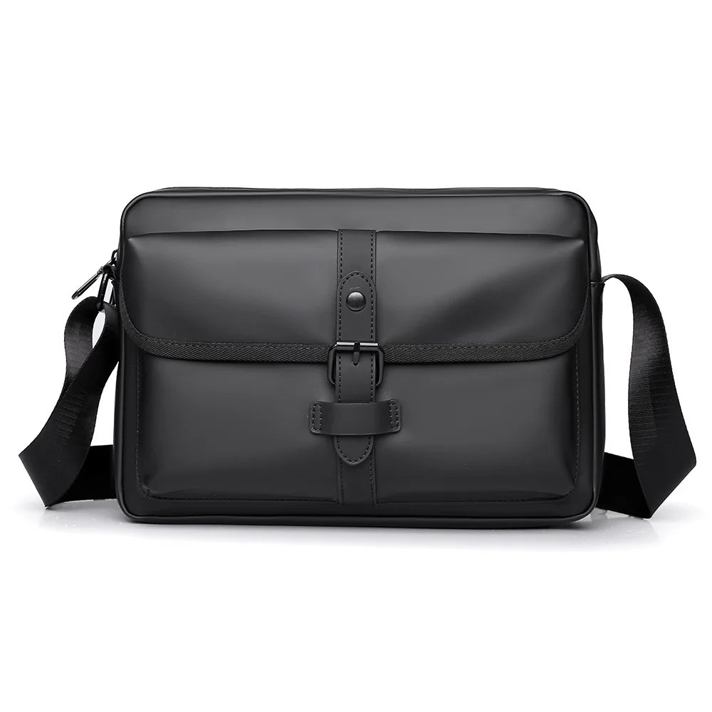 

Men's Shoulder Messenger Bag, Lightweight Nylon Crossbody Sling Bag, Minimalist Casual Unisex Chest Bag for Daily Commute