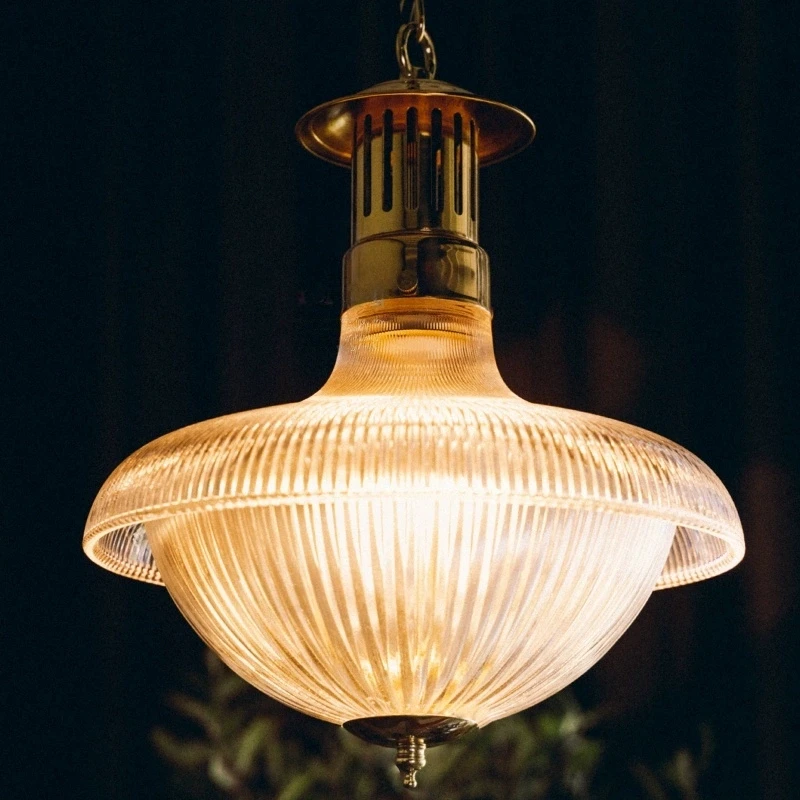 Retro French Glass Chandelier, Postmodern American Restaurant, Coffee Shop, Study,  pendent lamp
