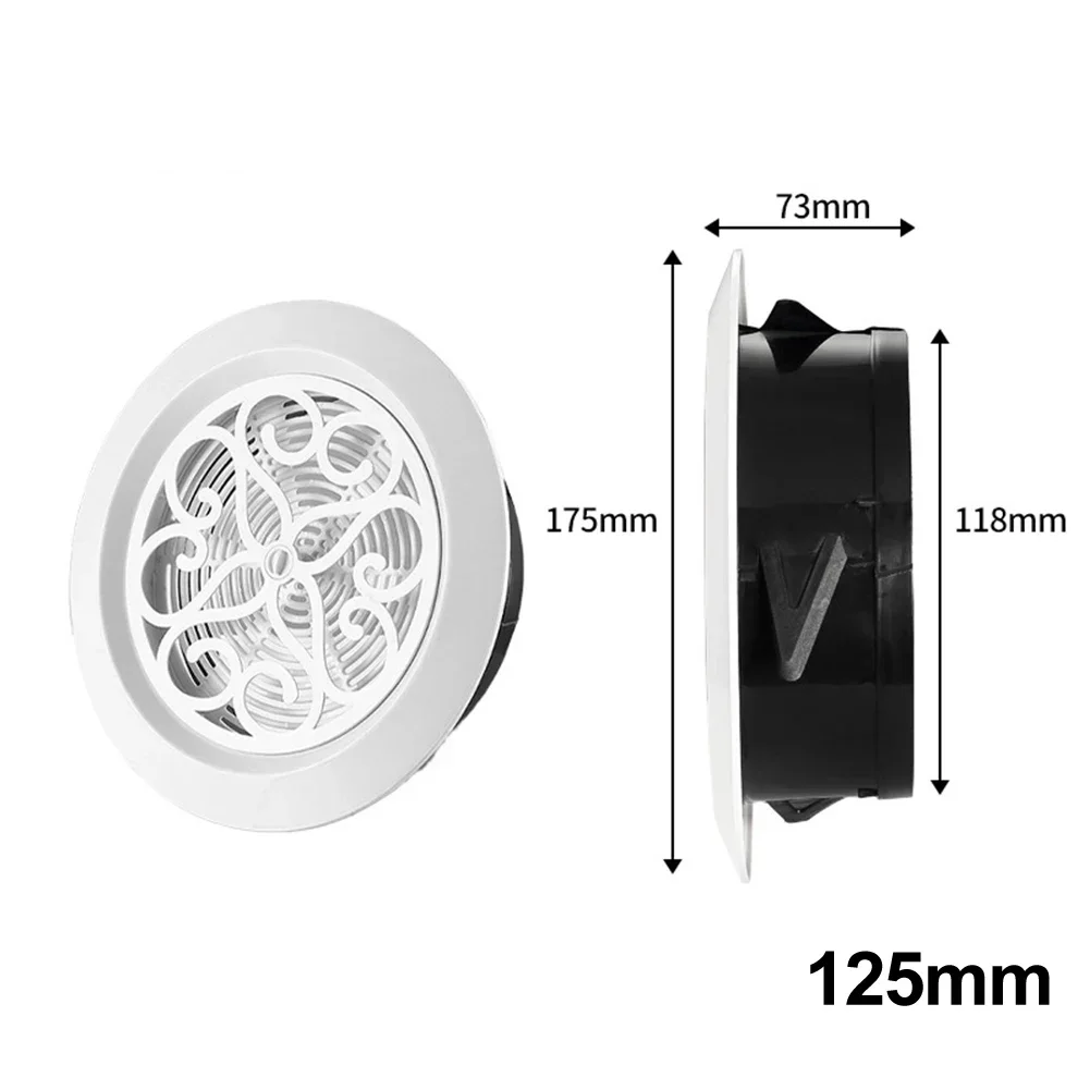 Application Air Ventilation Cover Proper Ventilation Round Air Vent Grille ABS Adjustable Air Flow Fresh Grille