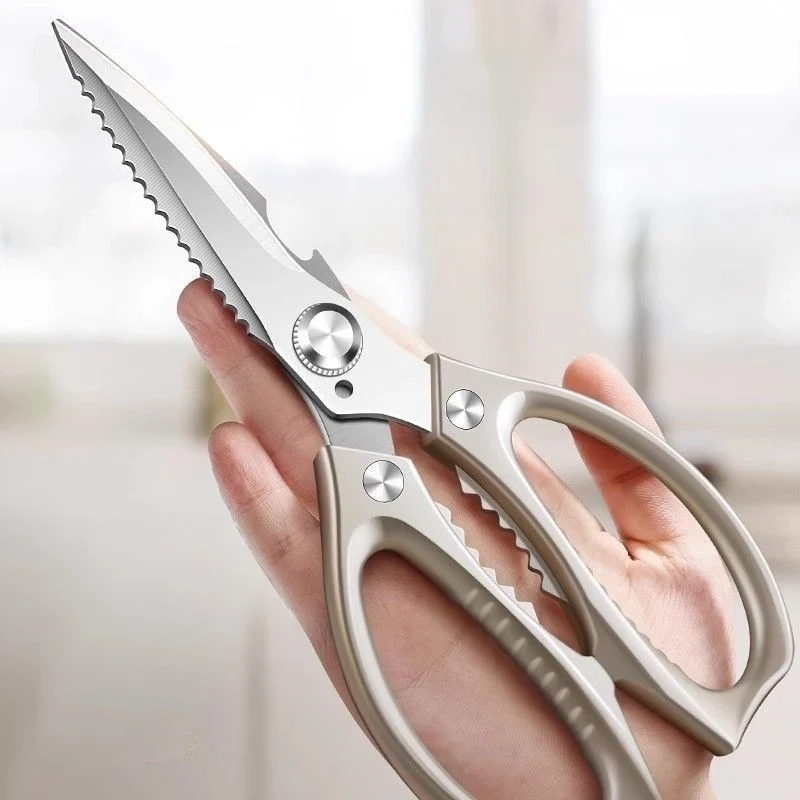 Stainless Steel Kitchen Scissors for Cutting Chicken Bones Heavy-Duty Food Preparing Professional Commercial Use Kitchen Tools