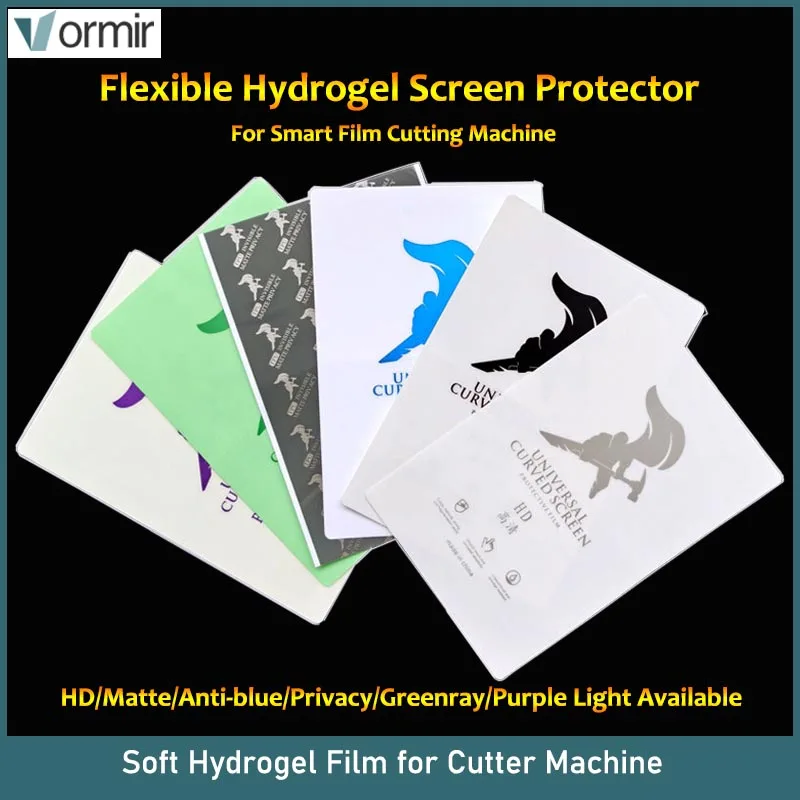 

VORMIR 50pcs Privacy TPU Hydrogel Film Sheets for 890C Screen Protector Machine Mobile Phone Protective Films Movies for Plotter