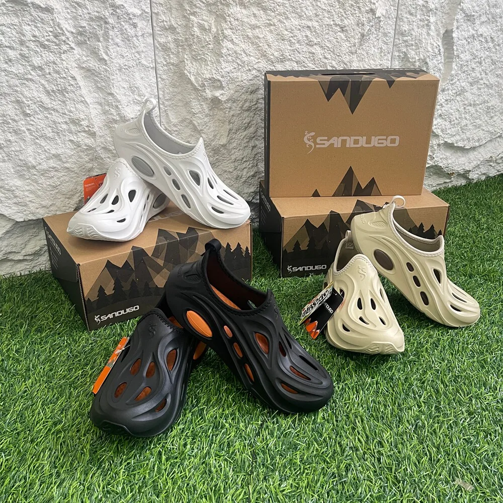 Men's Outdoor Thick Bottom Full Cover Sandals Water Shoes Comfortable Breathable Casual Slip-On Summer Shoes Fashionable Clog...