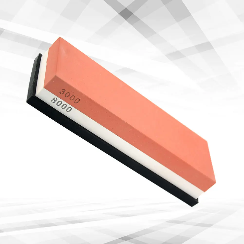 

1Pcs White Corundum Double-Sided Sharpening Stone Durable Safe Abrasive Sharpener for Kitchen Home Restaurant Scissors
