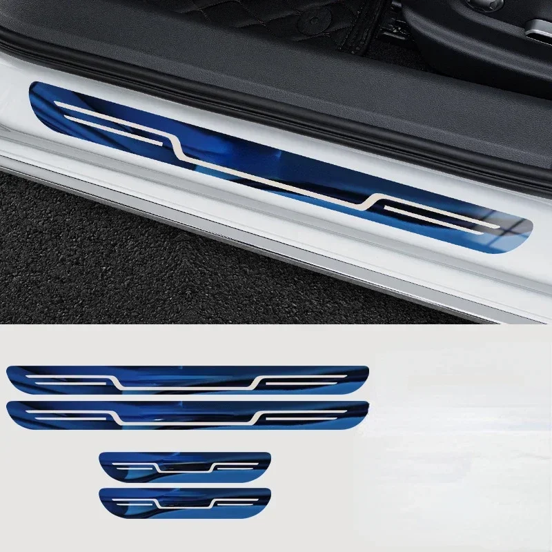 

Suitable For Volkswagen 2021-2024 ID4X ID4 CROZZ Stainless Steel Threshold Strip Rear Guard Welcome Pedal Decorative Stickers