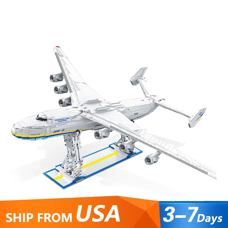 

Military WW2 Antonov Airplane Building Blocks Set,Collectible Technik Airplane Model, Christmas Birthday Gift for Adults 5350pcs