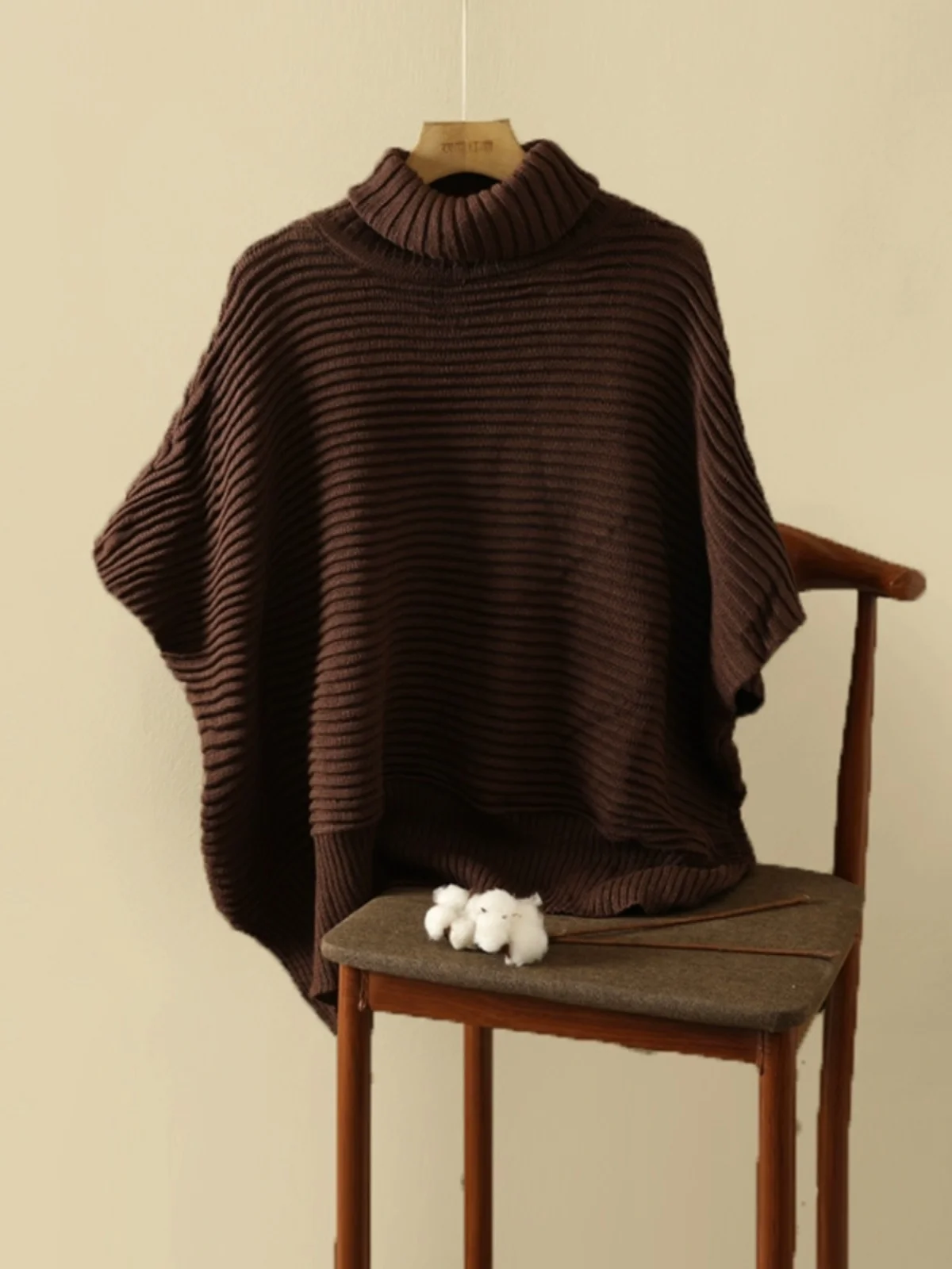 

Laid-ba Sle Цветной вязаный свитер больших размеров Повседневный свитер с высокой талией Batwing Sve Base irt Топ Осенняя мода