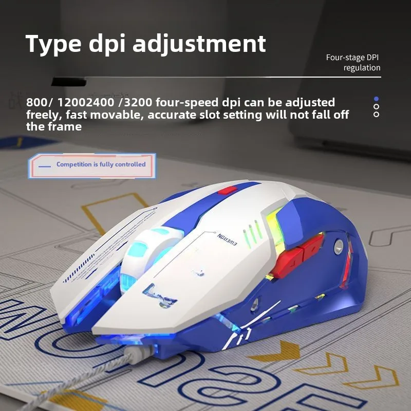 G10 Gaming Mouse Wired Mute Mechanical Macro Programming Mouse Lightweight Gaming Specific