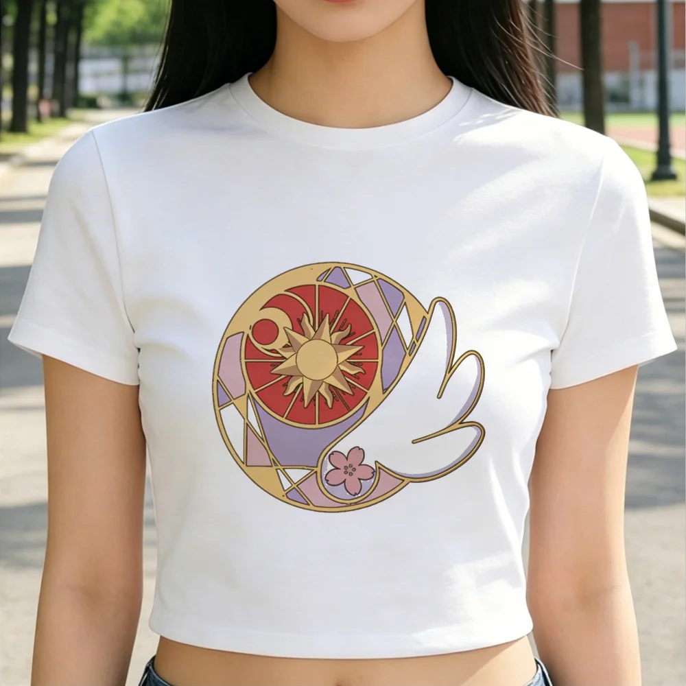 Cardcaptor Sakura crop top shoujo japanese dollette vintage top tees cutecore gothic grunge alternative  kawaii