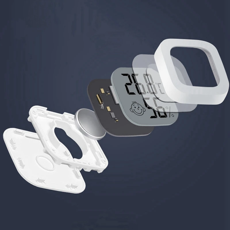 GTBL 미니 LCD 디지털 온도계 습도계, 실내 온도 습도 계량기 센서 게이지, 24 개