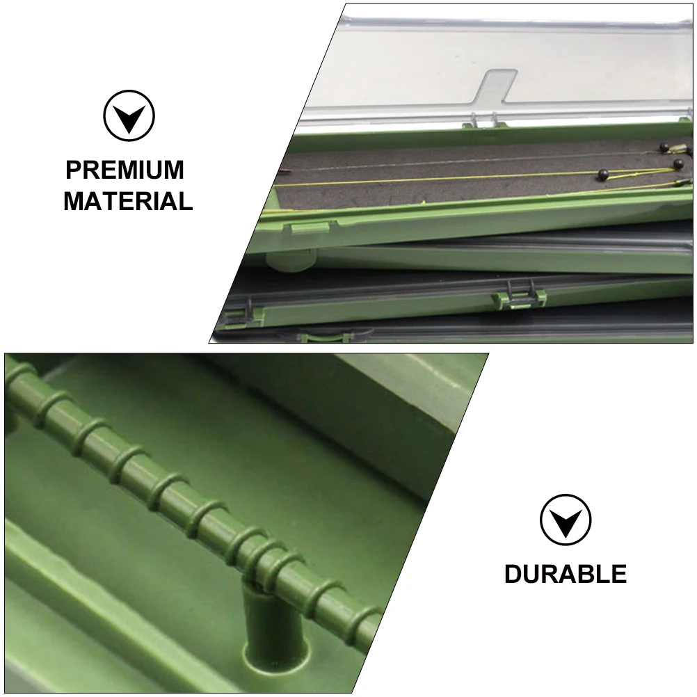 

Durable Fishing Lure Container Large Capacity PP Plastic Foldable Hanging Bait Organizer Utility Storage