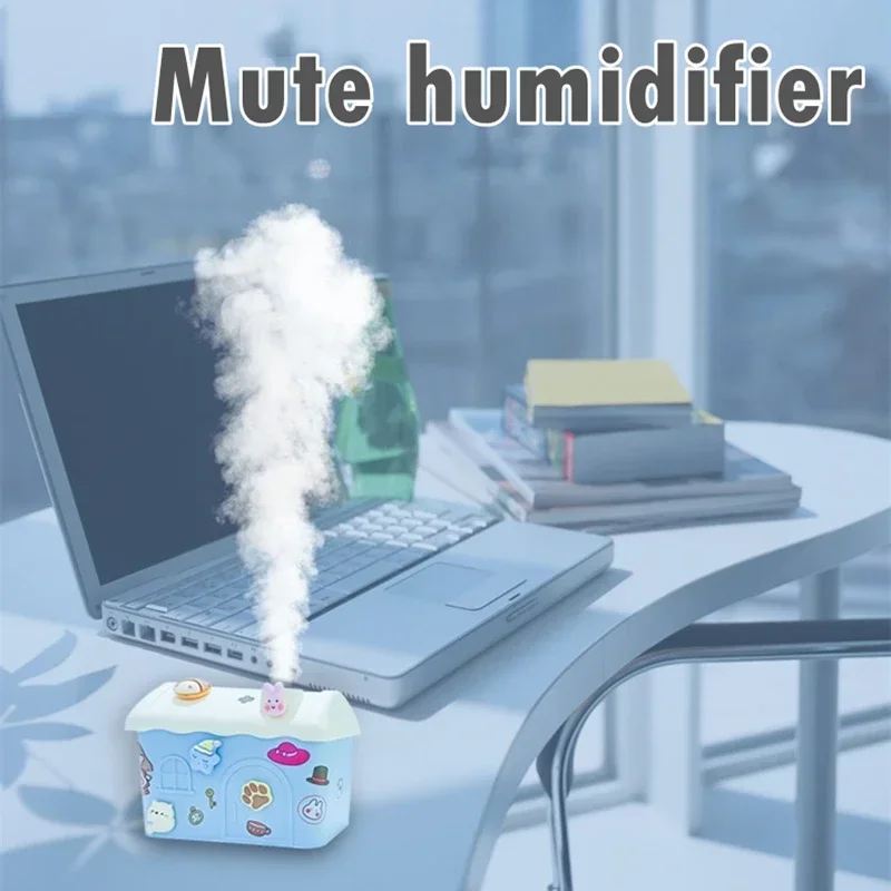 USB-увлажнитель воздуха для детей, DIY, 600 мл, увлажнитель воздуха, милая форма, мини-бытовой, с большой емкостью, очищающий воздух