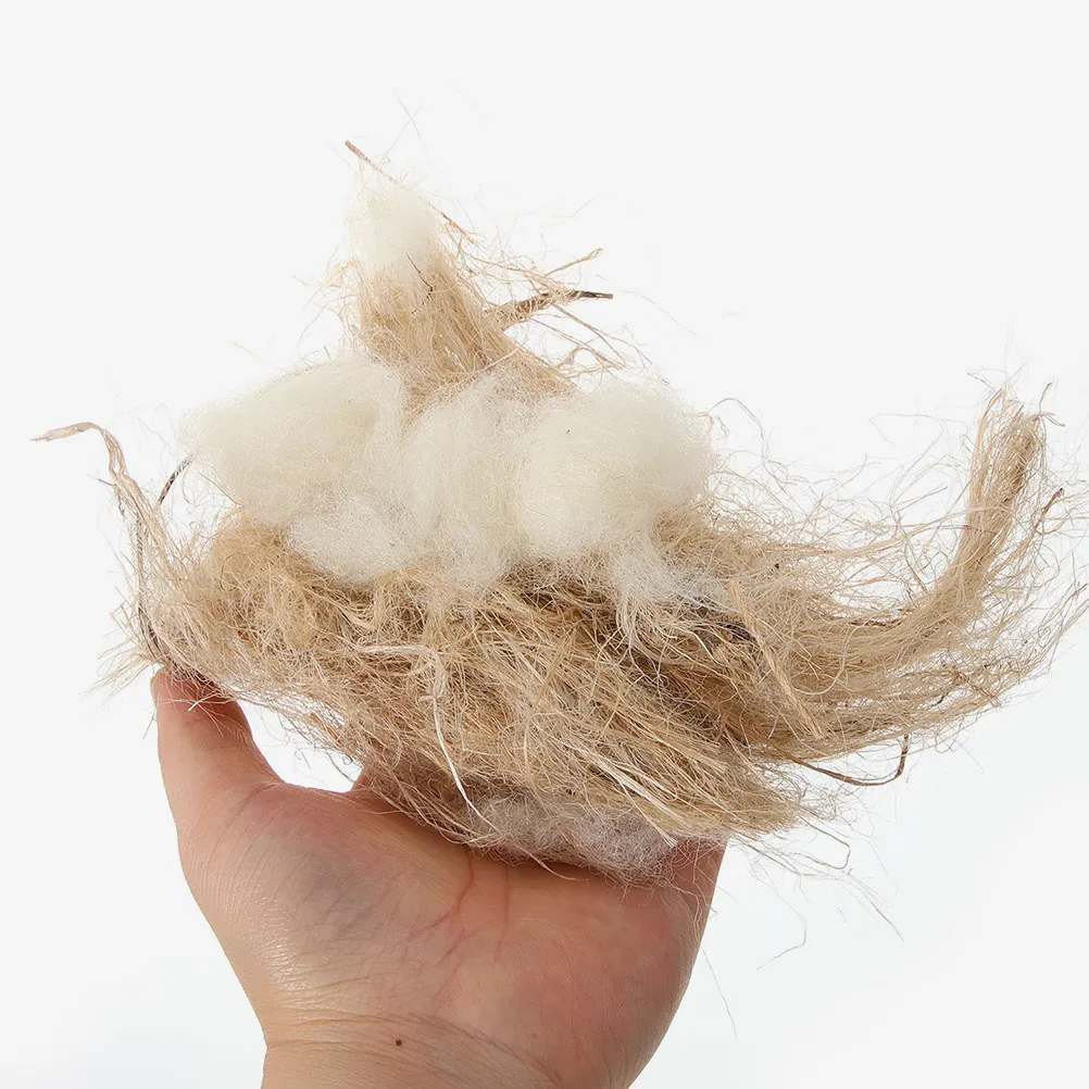 Material Natural para Nidos de Aves, para Pinzones, Periquitos, Canarios, Relleno para Nidos de Interior y Exterior, Seguro, Suave, Cálido y Acogedor, Esencial para la Cría