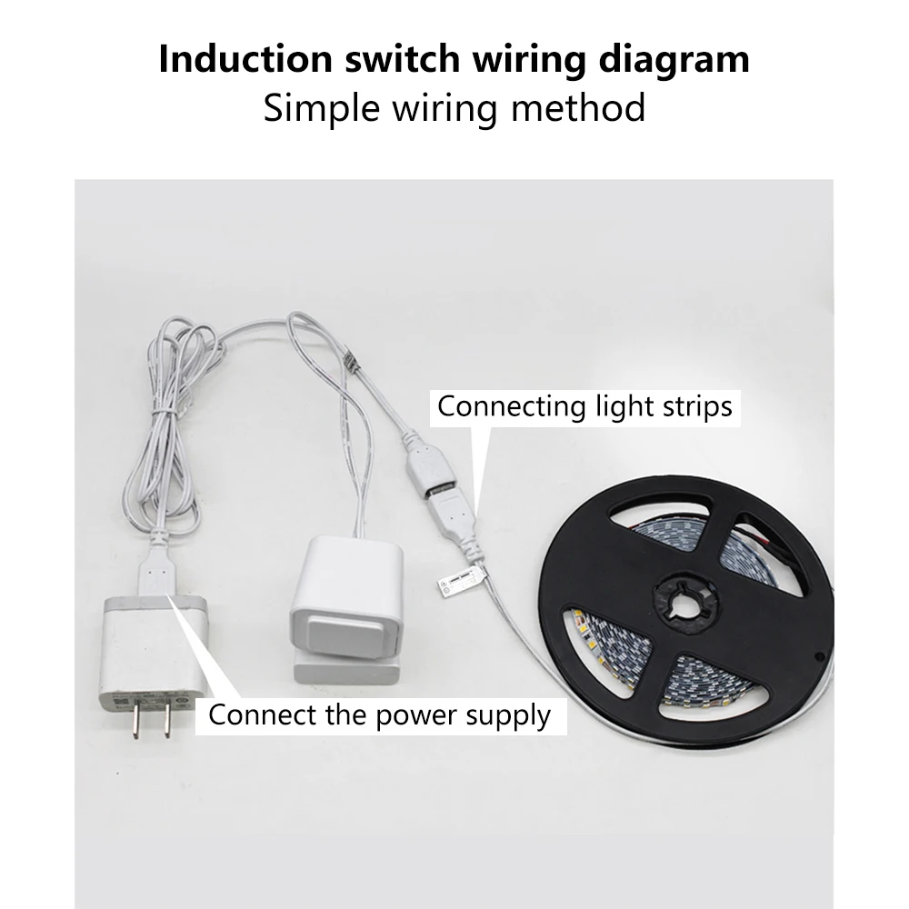 5.8GHZ Microwave Human Body Sensor Small Electric Fan LED Light with Infrared Microwave Sensor Switch Microwave Sensor Switch