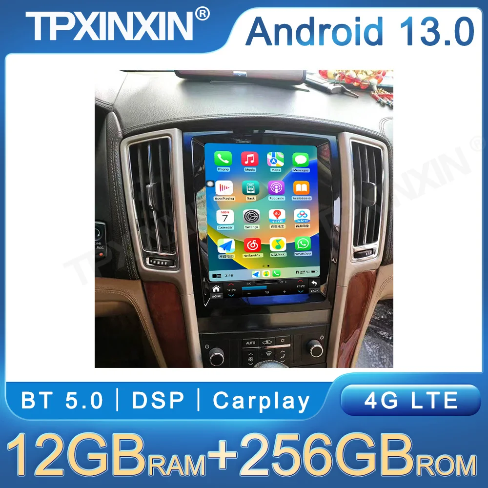 

Android 13.0 Auto Multimedia Player Screen For Cadillac SLS Carplay Car Radio 10.4 Inch GPS Navigation Recorder Head Unit DSP