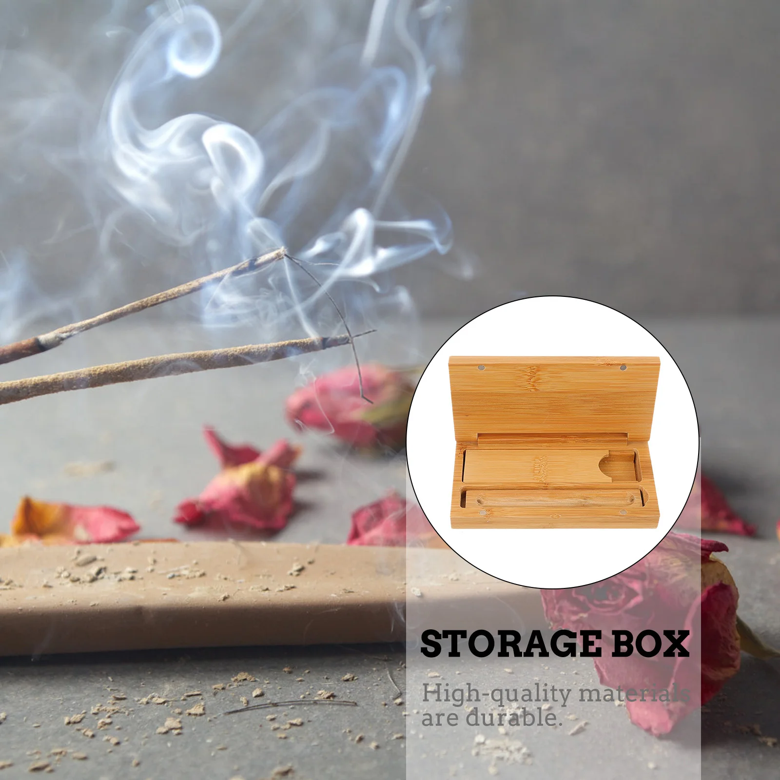 

3pcs Incense Stick Box Portable Sandalwood Storage Container Wooden Incense Holder For Home Office Meditation