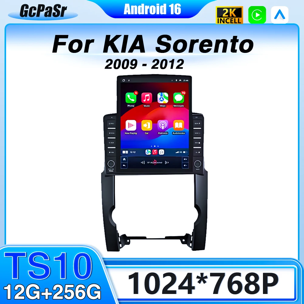 Car Radio For KIA Sorento 2009-2012 Android 16 GPS Navigation Screen Wifi head unit Multimedia Player DSP Blutooth No 2din DVD