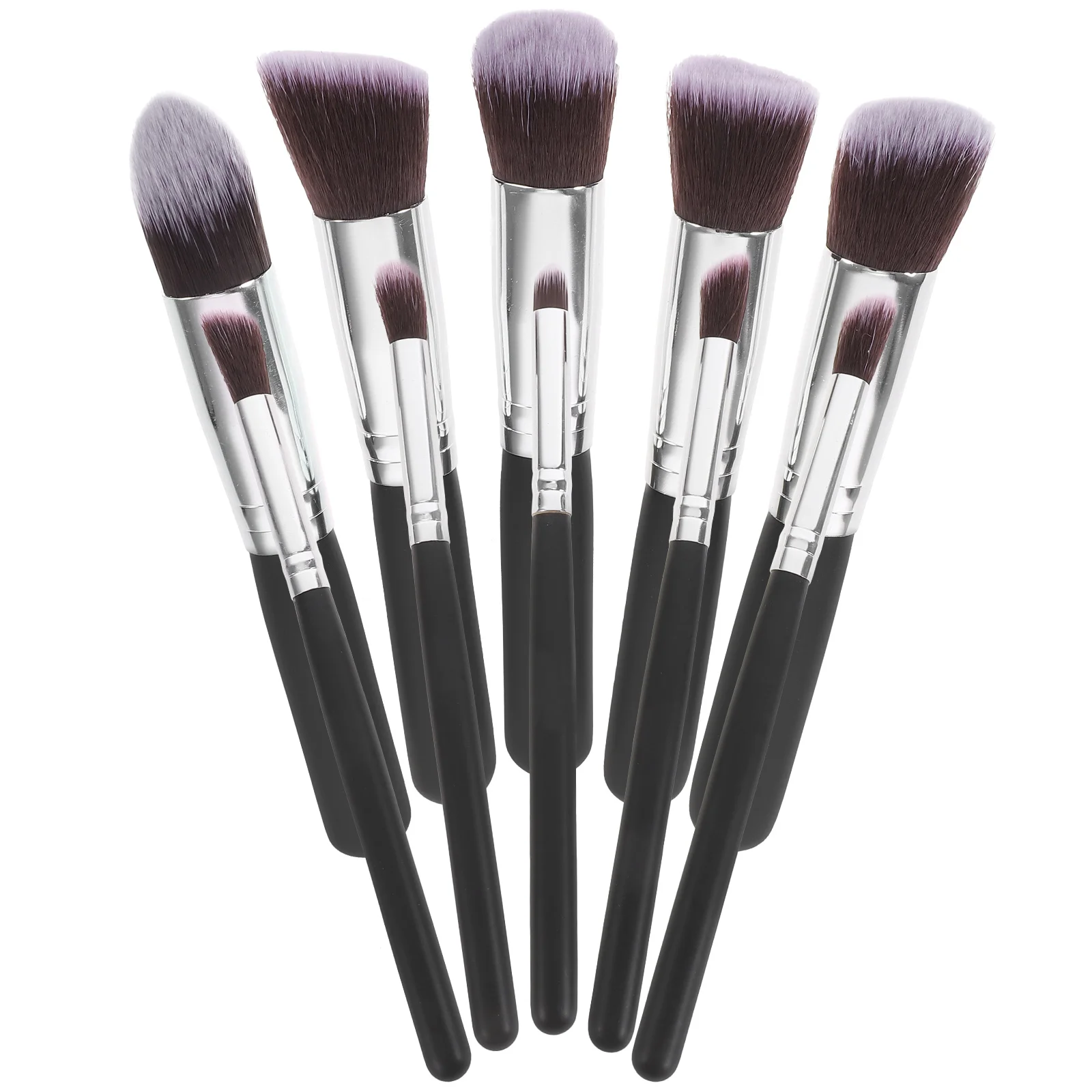 10pcs Makeup Brush Set Premium Synthetic Cosmetics Foundation Blending Blush Eyeliner Face Powder Brush Makeup Brush Kit