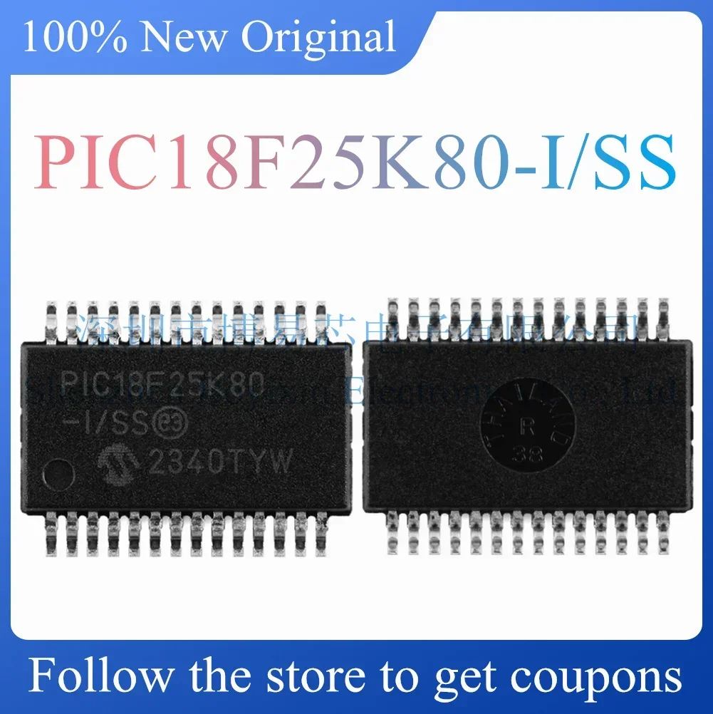 PIC18F25K80-I/SS, SSOP-28 Original, nuevo