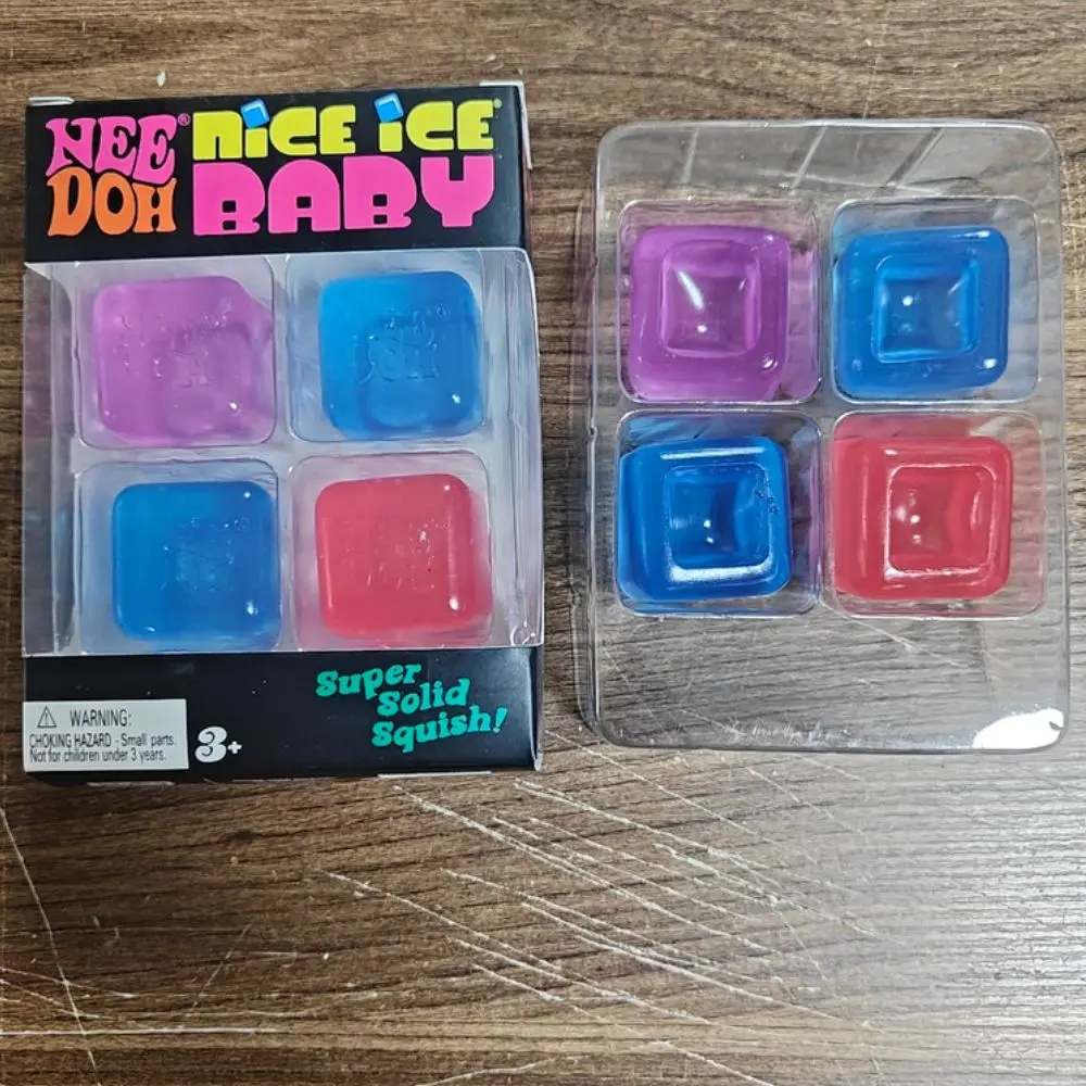 New Needoh Nice Ice Baby Shaped Sensory Toy Super Solid Squish Stress Relief Squeeze Toy for Adult Anxiety Relief Relaxation