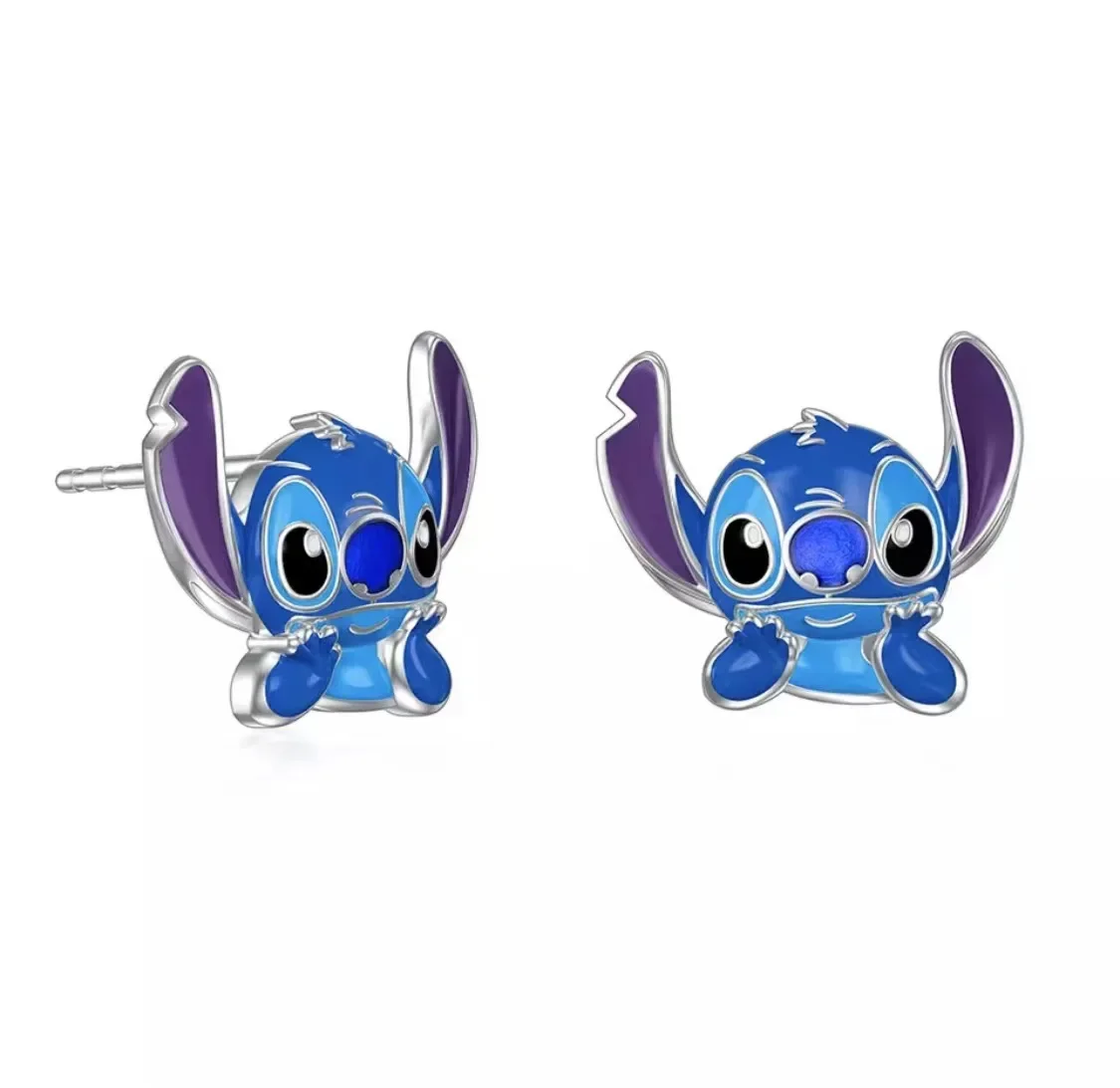 Cute Cartoon Character Stitch Disney Necklace Earrings Girl Friendship Necklace Christmas Gift Children\'s Halloween Gift