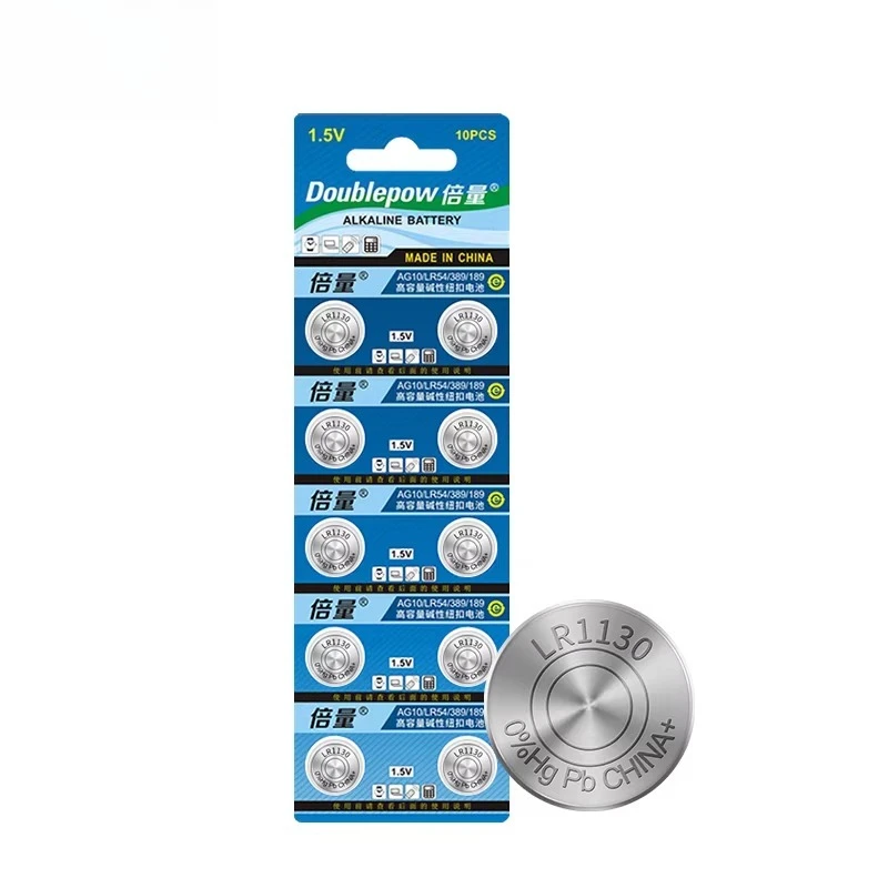 

1.5V AG10 Alkaline Battery LR1130 389 189 LR54 Battery Alkaline Button Coin Cell Batteries for Watches, Calculators, Lasers,Toys