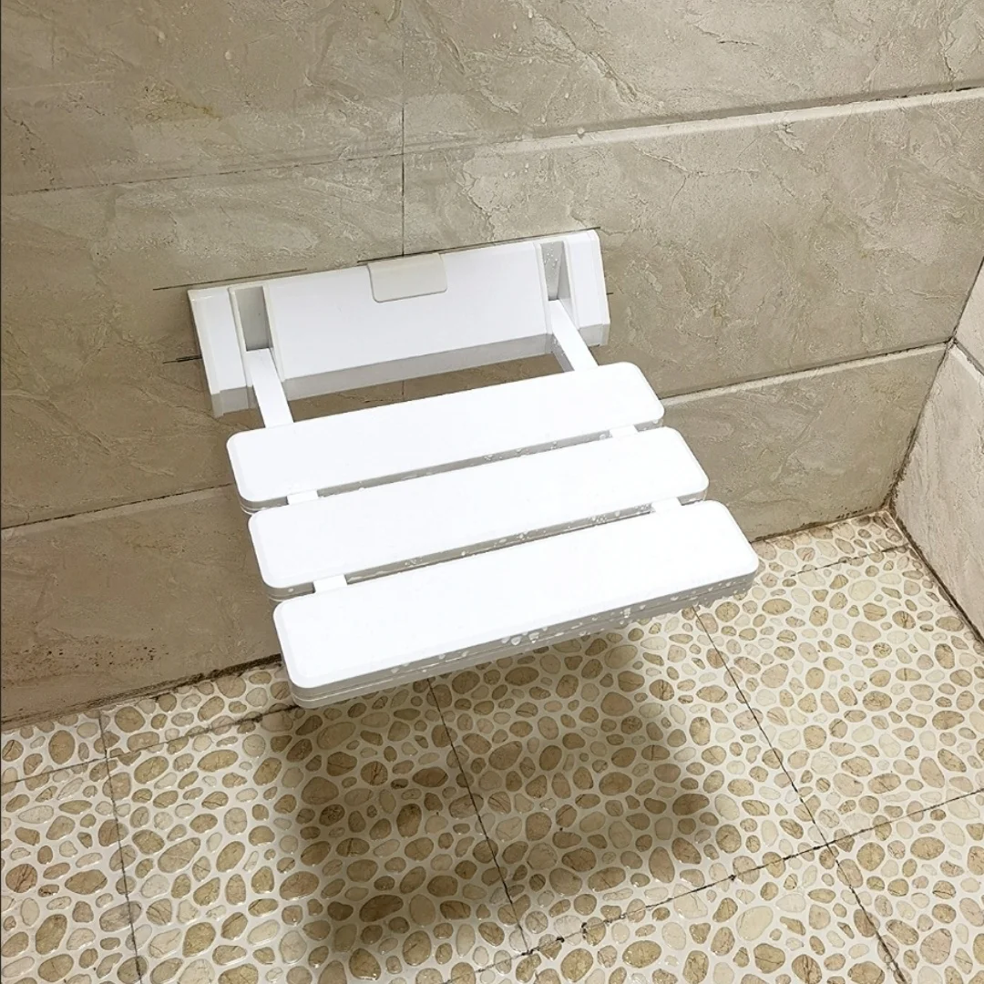 

Настенный 90° ° Складное сиденье для душа, компактная складная скамейка для ванны, безопасный складной табурет для душа для небольших ванных комнат