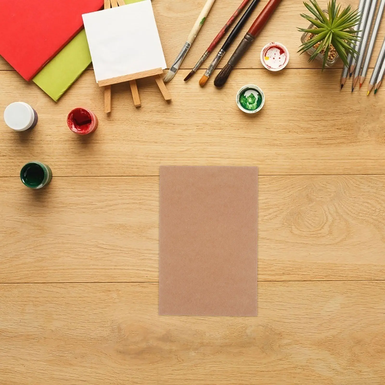 

100Pcs Greeting Message Kraft Cards Handmade Blank DIY Postcards Creative Memo Notes Brown for Invitations and Scrapbooking