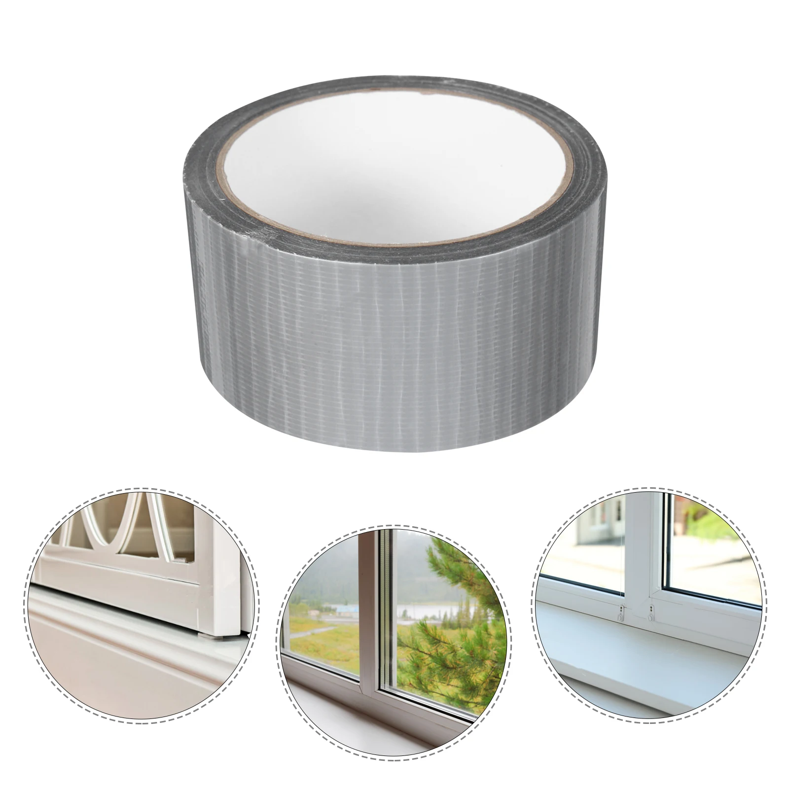 Windproof Tape Weather Seal for Windows Weatherproof Water Stripping Door and Sealing Silver