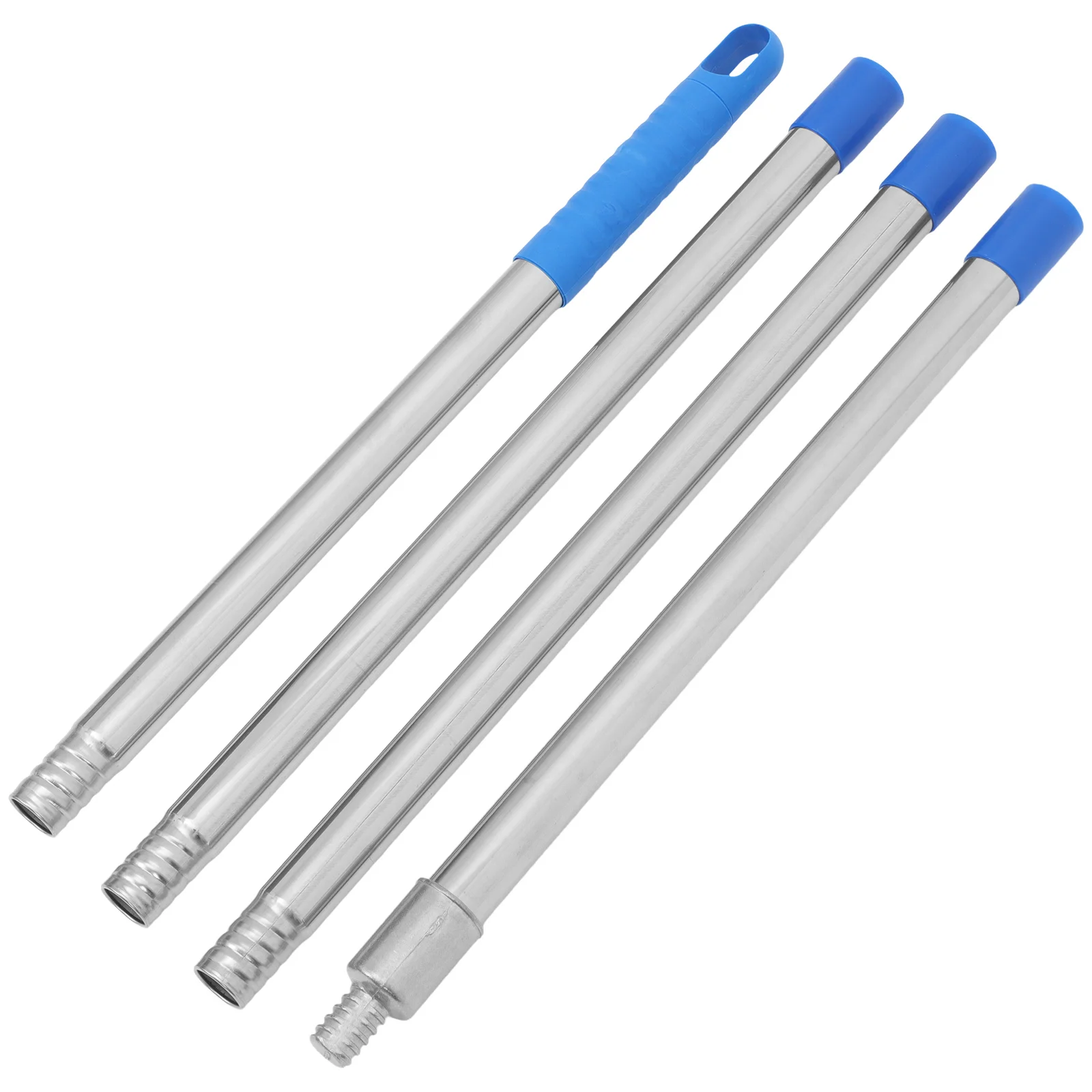

Adjustable 201 Stainless Steel Mop Handle Extension Pole for Ceiling Light Bulb Changer Metal Broom Rods Durable