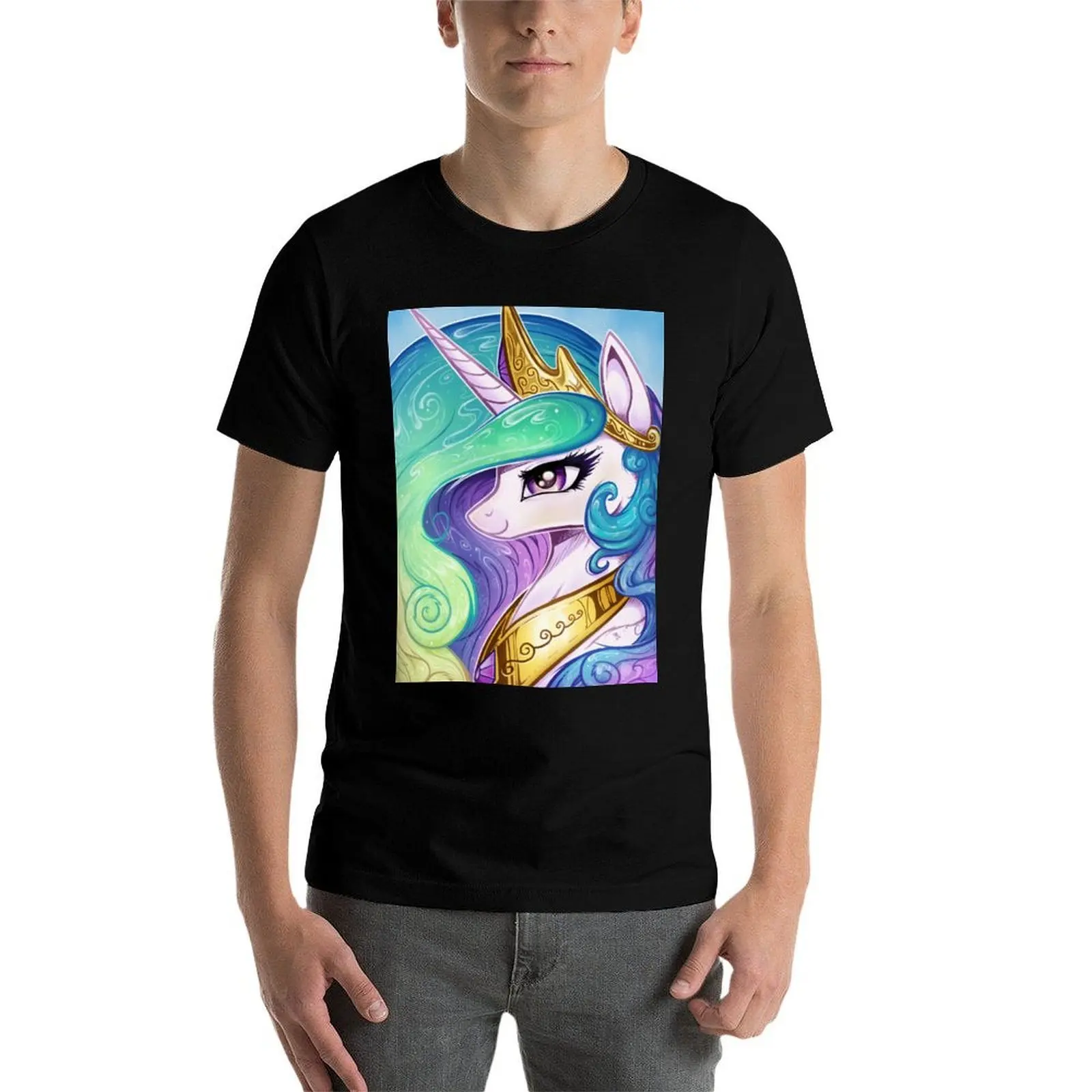 Celestia T-Shirt man t shirt cotton funny t shirts dark humor T-Shirt