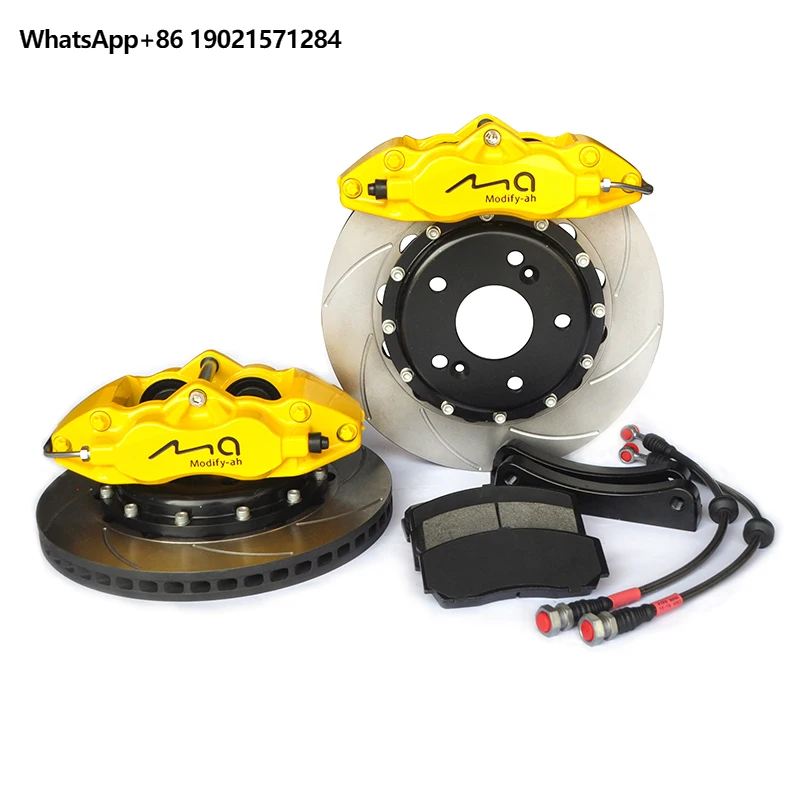 

EDDYSTAR High strength Big Brake Kit 4 Piston ceramic brake pads auto brake systems for POLO