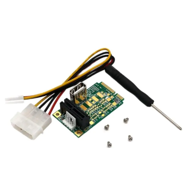 

Fast Data Transfer PCIE to Miniature PCIE Adapters Card Converters Miniature PciE to USB Expand Device Connectivity Dropship