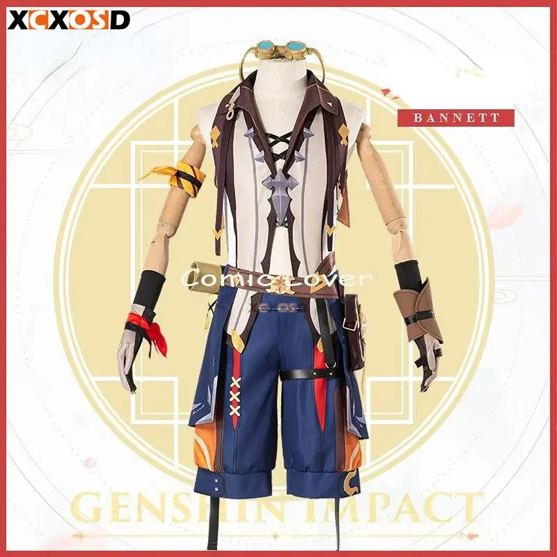 Jeu Genshin Impact Bennett Cosplay Costume, uniforme de fête d'Halloween, perruque, accessoires de carnaval