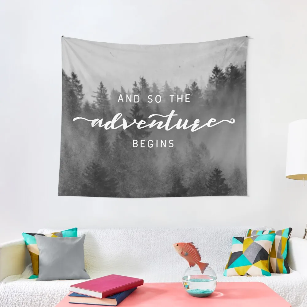 

And So The Adventure Begins - Early Winter Tapestry Room Decorations Home And Comfort Decor Tapestry