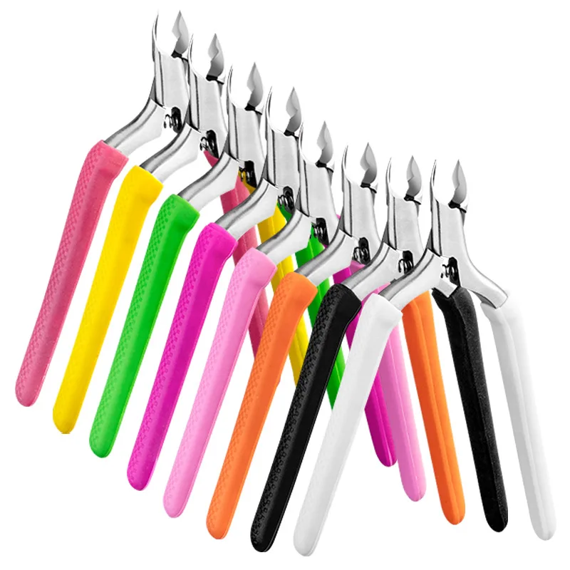 

20Pcs/Lot Silicone Barb Nail Clippers Trimming Knife Pedicure Forceps Cuticle Nipper Dead Skin Scissors Manicure Tool HA2200