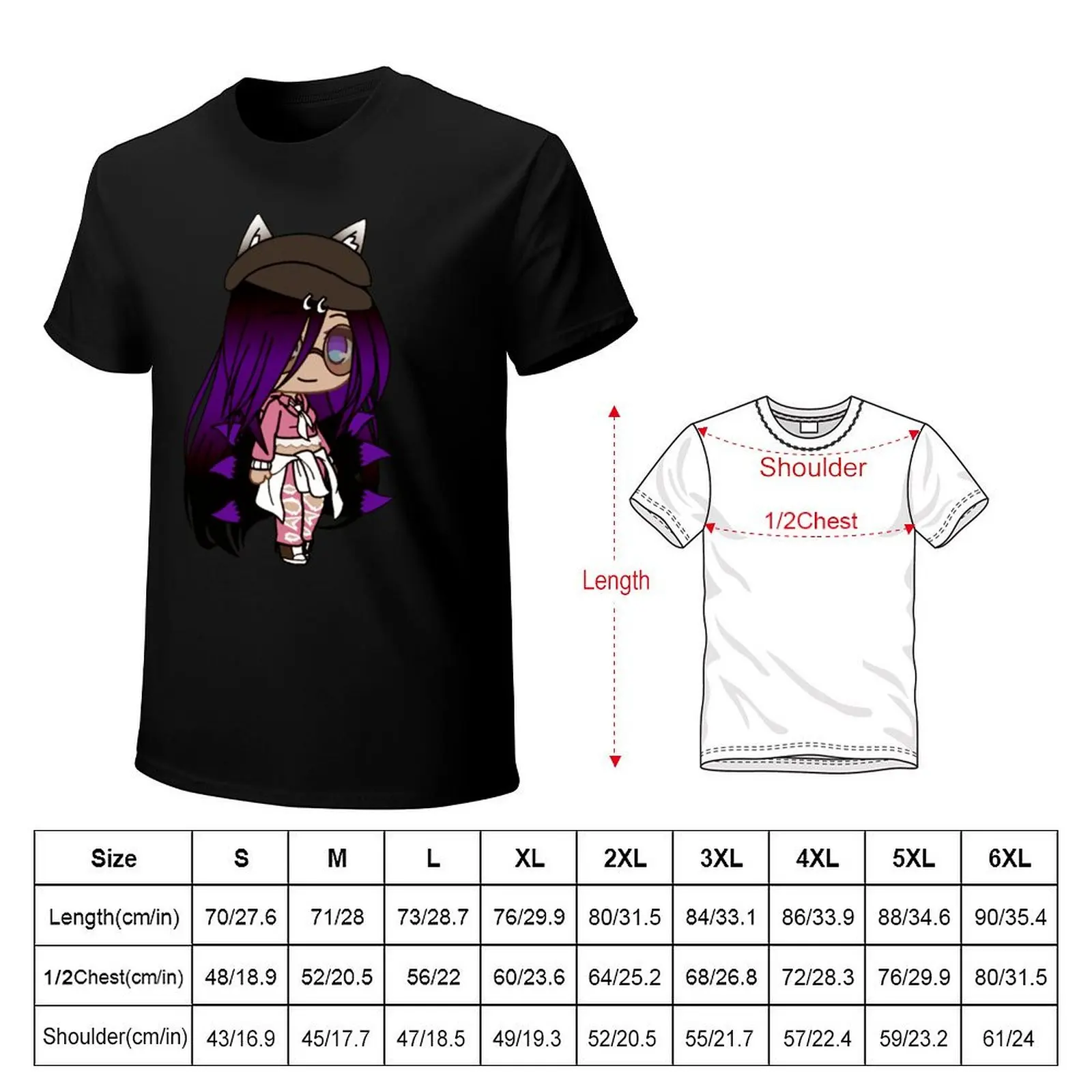 Cute Gacha Series Girl - Emma T-Shirt graphic shirts tops new edition men clothing