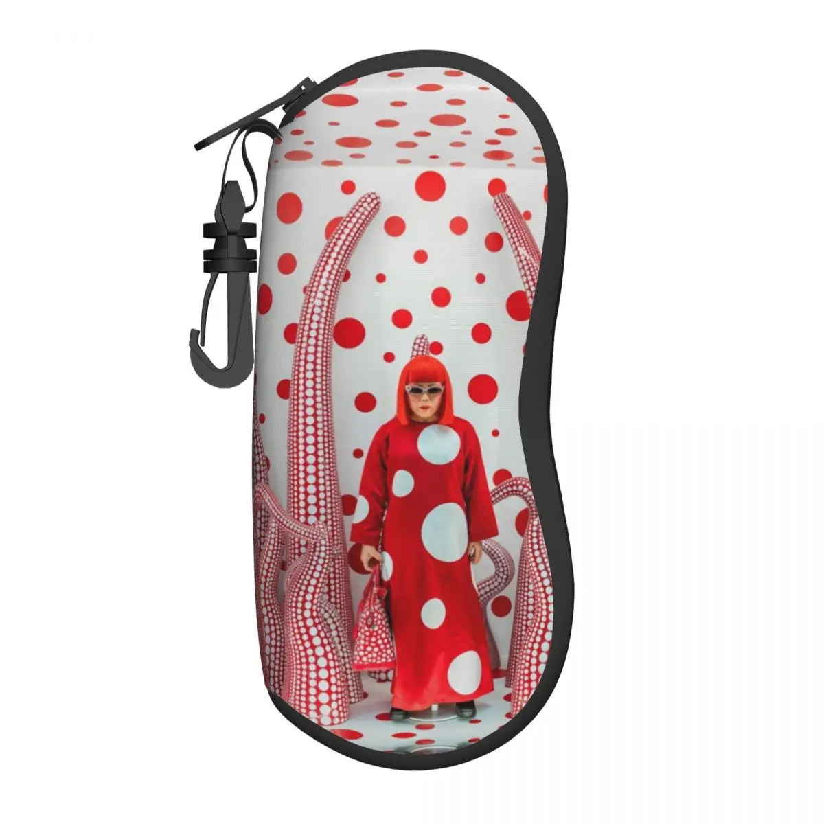 

Yayoi Kusama Sunglasses Soft Case Neoprene Zipper Abstract Art Shell Eyeglass Case Custom Protective Box For Glasses