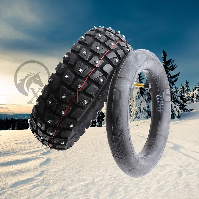 10 inch Cross Country Anti Skid Steel Studs Tire 255x80 Winter Snow Tyre 255*80 For Speedual Grace 10 Zero 10x Kugoo M4 Pro