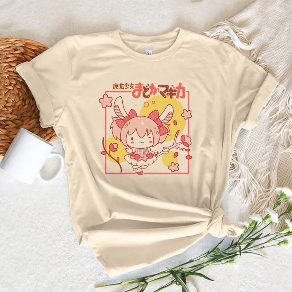 Madoka Magica t shirt women Y2K streetwear anime t-shirts female anime clothing