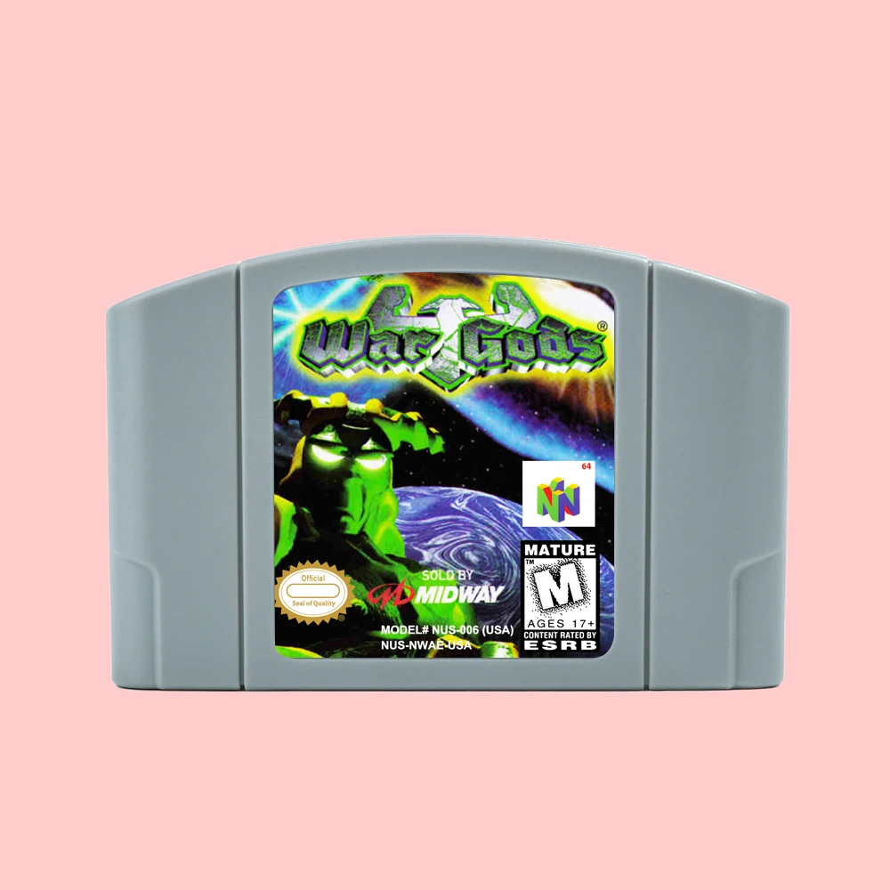 

War Gods Game Cartridge For N64 USA NTSC Retro 64 Bit Game Consoles