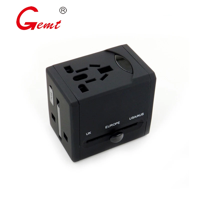 Travel Adapter Worldwide All in One Universal Power Adapter Power Plug International Wall Charger with Dual USB Charging Ports