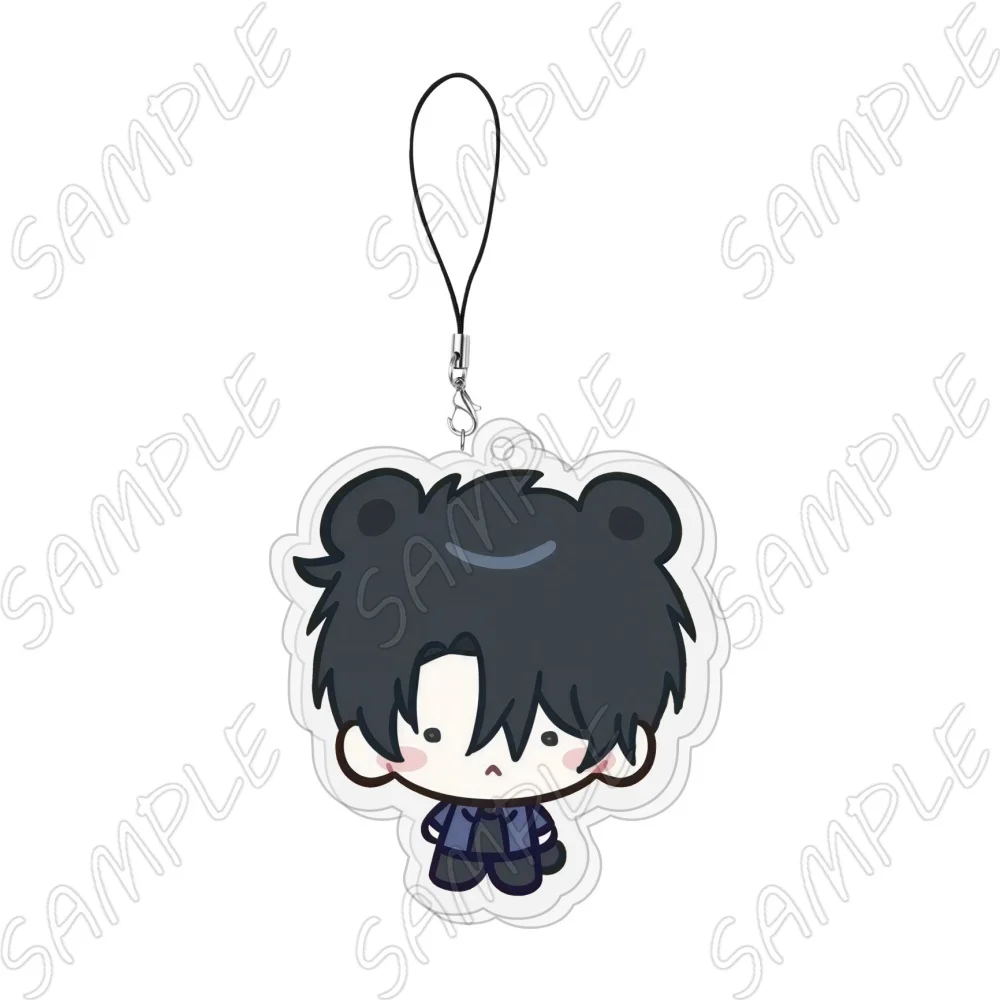 Anime „Going to Work in a Ghost Story World“ Acryl-Schlüsselanhänger Chibi GSGW Kim Soleum Lee Jaheon Tier-Version Taschenanhänger Schlüsselring 6cm – Detail 5