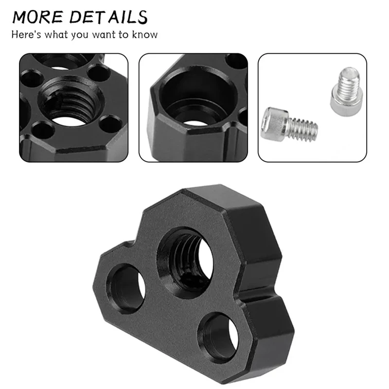 Adaptador de agujero de posicionamiento de tornillo 3/8 antideflexión para soporte de cámara DSLR, accesorios de fotografía