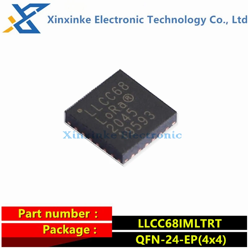 

5PCS LLCC68IMLTRT QFN-24-EP(4x4) RF Transceiver Wireless & RF Integrated Circuits Marking：LLCC68