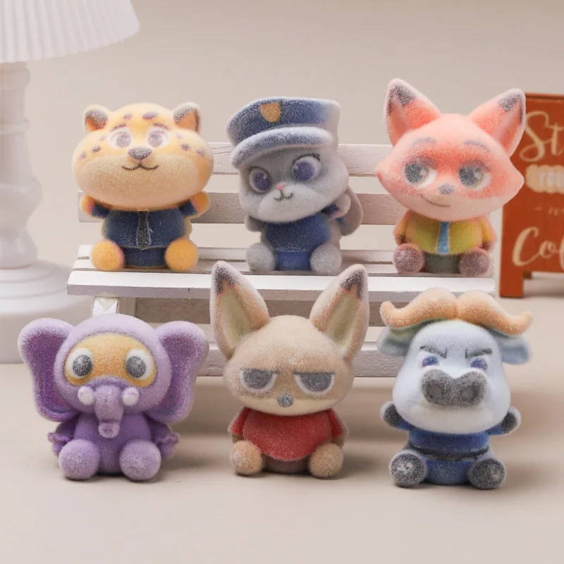 9 قطعة ل Zootopia سطح المكتب الحلي جودي هوبس ونيك وايلد سر تحصيل الشكل مجموعة ل أنيمي زخارف مكتب/هدايا عيد الميلاد