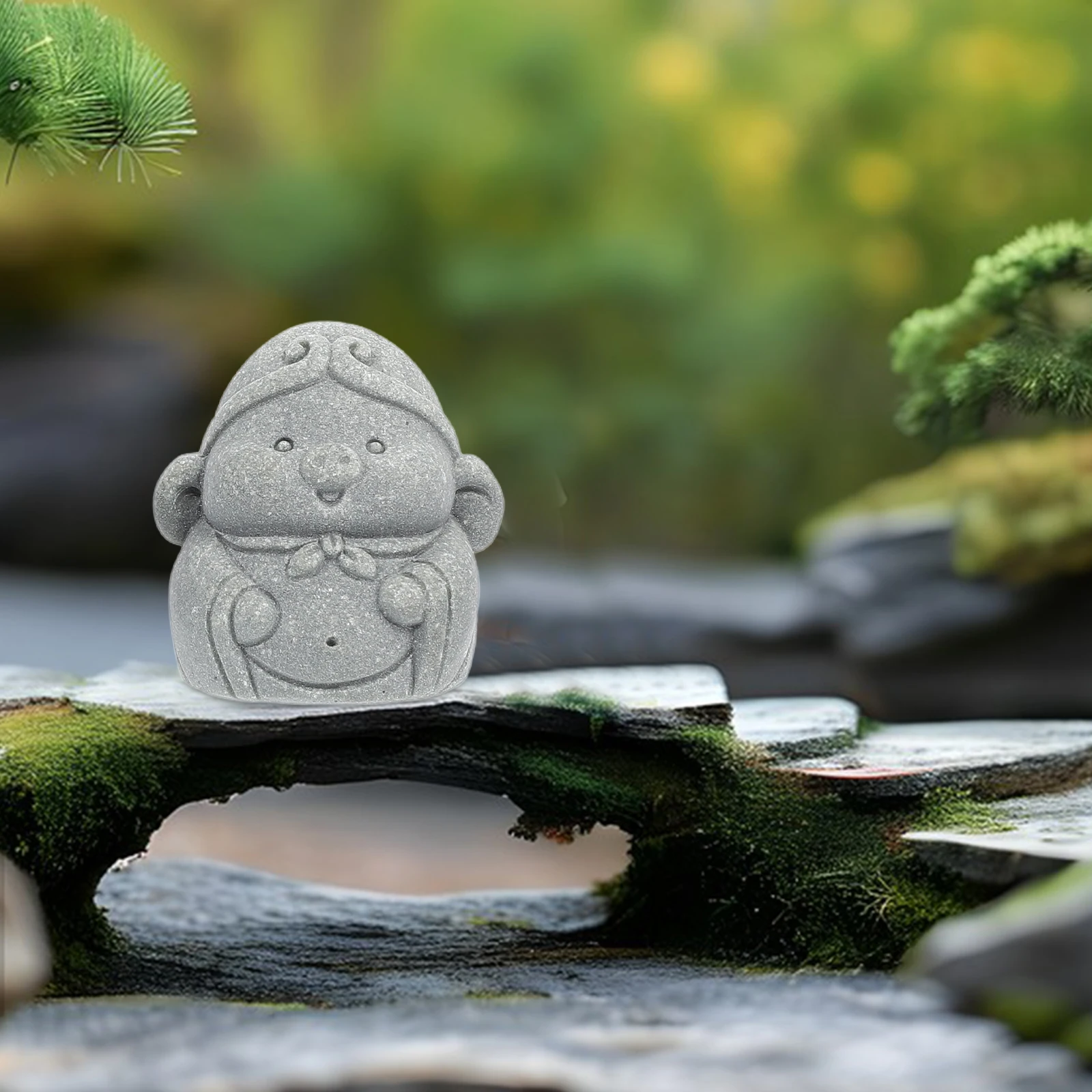 

1 Set Figurines Resin Mini Characters For Aquarium Fish Tank Bonsai Desktop Garden Decor Buddha Statue Ornament