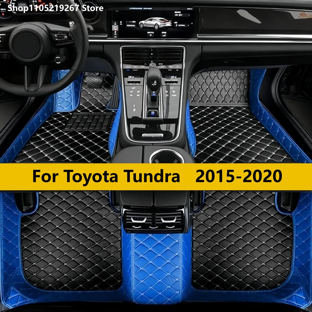 

Car floor mats for Toyota Tundra 2015 2016 2017 2018 2019 2020 Custom auto foot Pads automobile Carpet Cover Left Right rudde 06