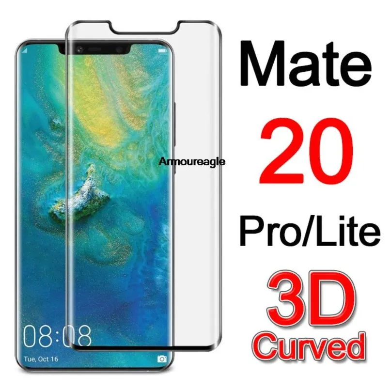 for for mate20 protective glass for huawei mate20 20pro screen protector tempered glas mate20pro lite light 20lite 3d curved film - Aliexpress Deal